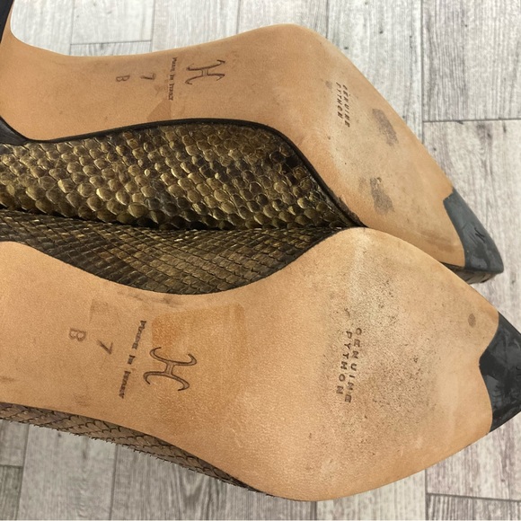 ☀️Cole Haan genuine python pointed toe pumps - Picture 4 of 9